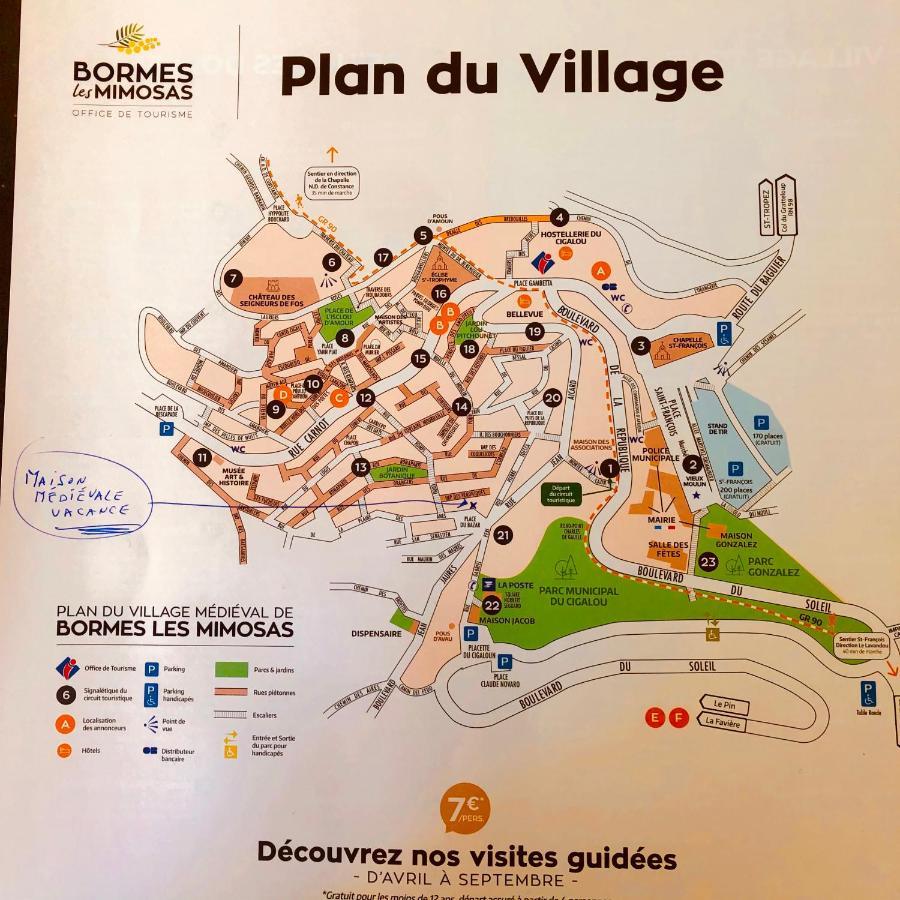 Maison De Vacances Medievale Bormes-Les-Mimosas Village エクステリア 写真